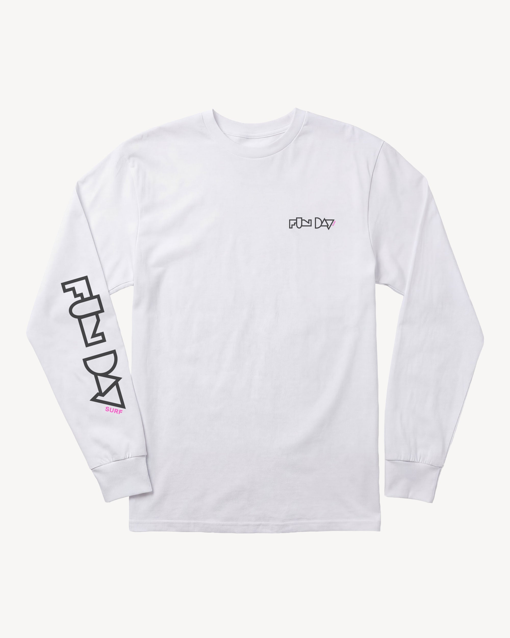 Framework Long Sleeve Tee – White | Fun Day – Fun Day Surf