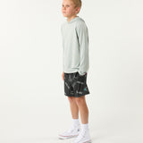Smiley Sketch Youth Short in Black