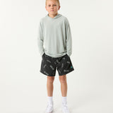 Smiley Sketch Youth Short in Black