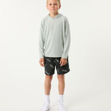 Smiley Sketch Youth Short in Black