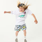 Model 01 Framework Youth Boardshort in White