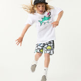 Model 01 Framework Youth Boardshort in White