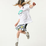 Model 01 Framework Youth Boardshort in White