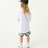 Model 01 Framework Youth Boardshort in White