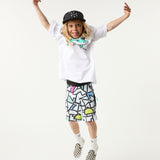 Model 01 Framework Youth Boardshort in White