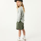 Daily Driver Youth Hybrid Short in Army