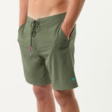 Day Break Camo Hybrid Short in Army