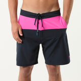 Day Break Hybrid Short in Deep Sea/Pink