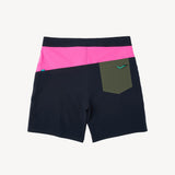Day Break Hybrid Short in Deep Sea/Pink