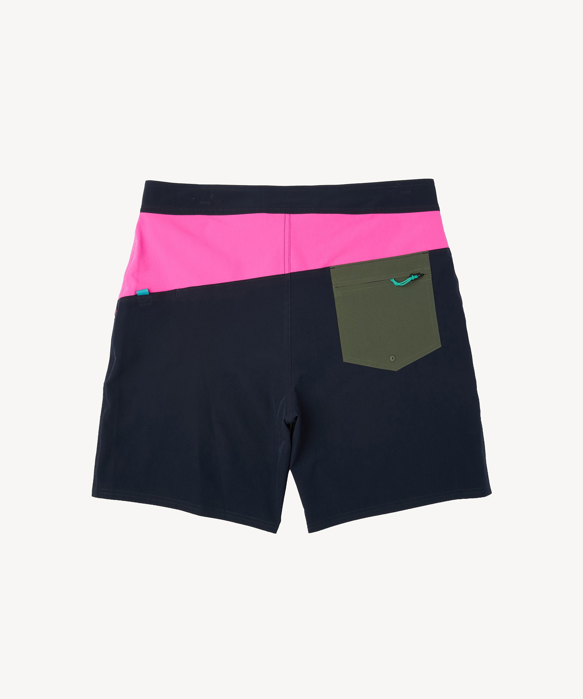 Day Break Hybrid Short in Deep Sea/Pink