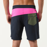 Day Break Hybrid Short in Deep Sea/Pink