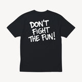 Fun Day Surf DFTF Tee in Black, back view