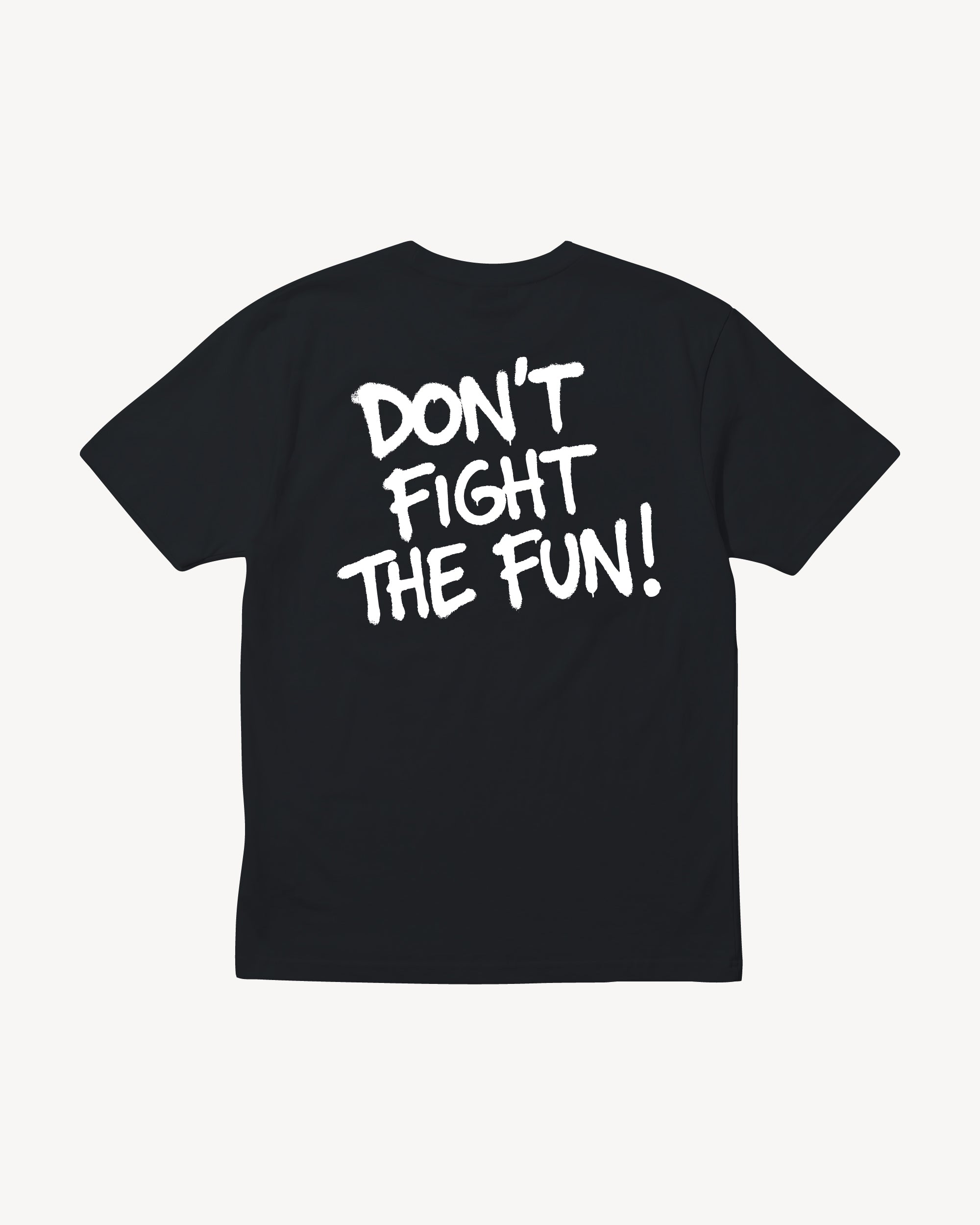 Fun Day Surf DFTF Tee in Black, back view