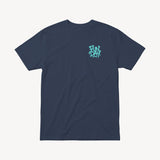 Fun Day Surf DFTF Tee in Harbor Blue, front view