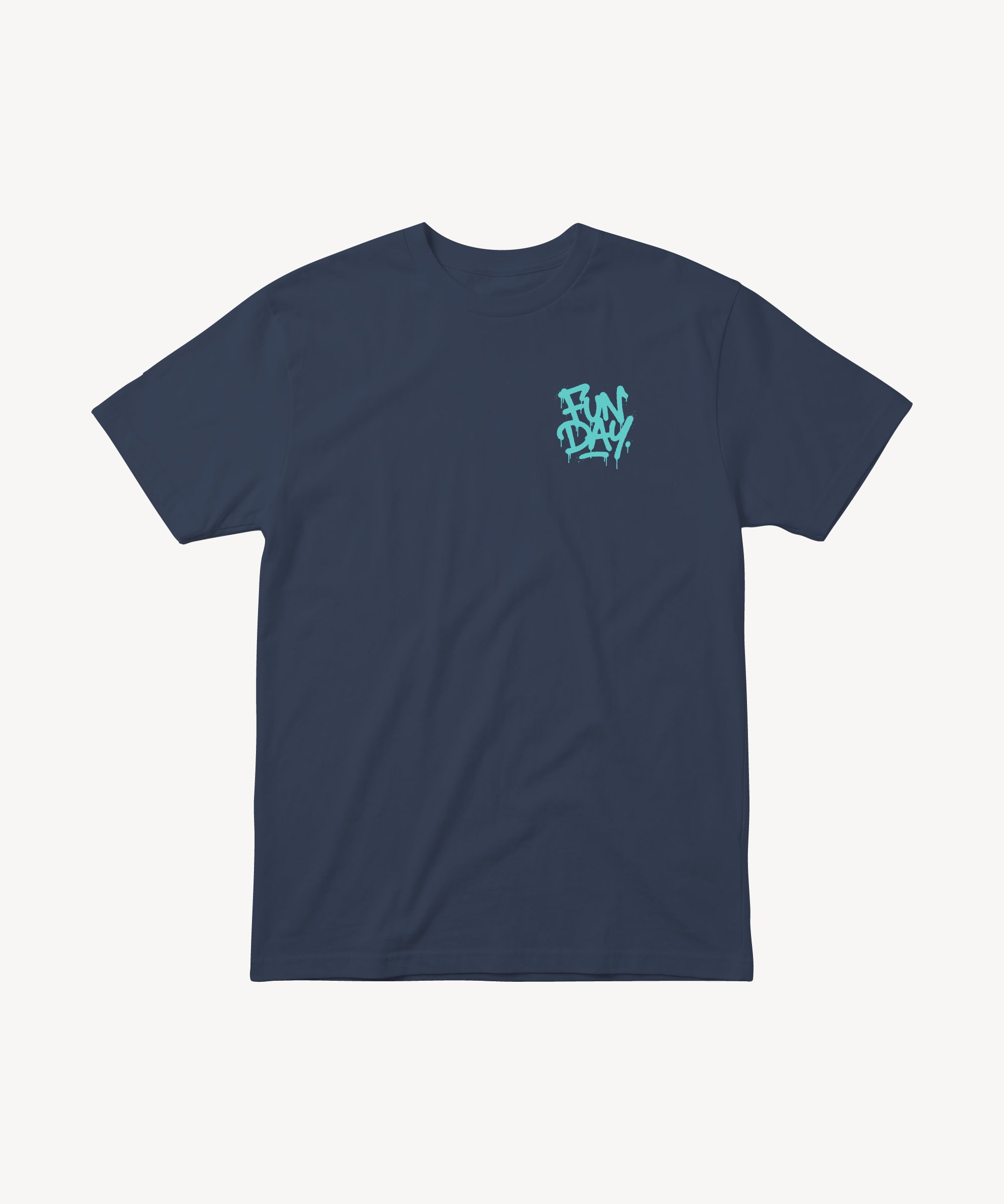 Fun Day Surf DFTF Tee in Harbor Blue, front view
