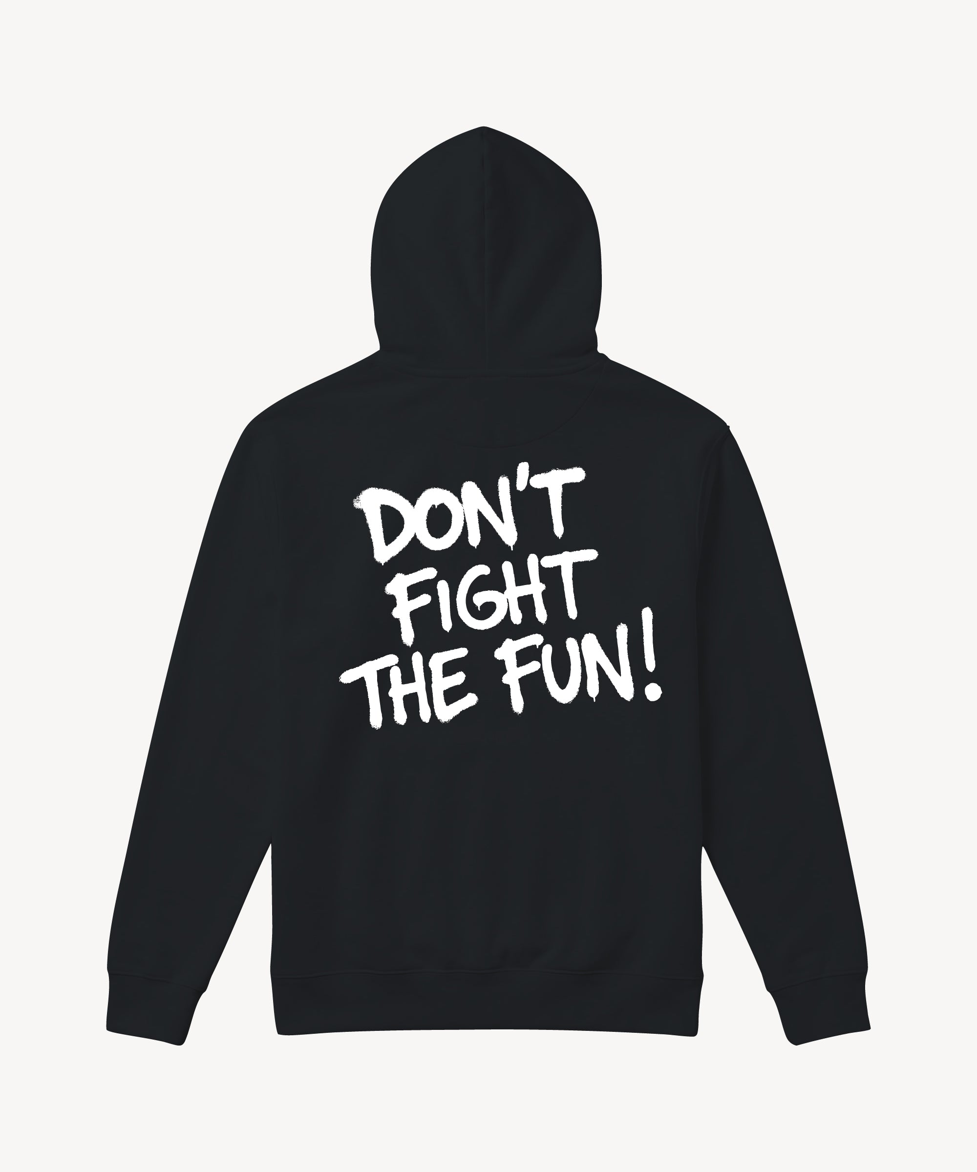 Fun Day Surf DFTF Hoodie in Black, back view
