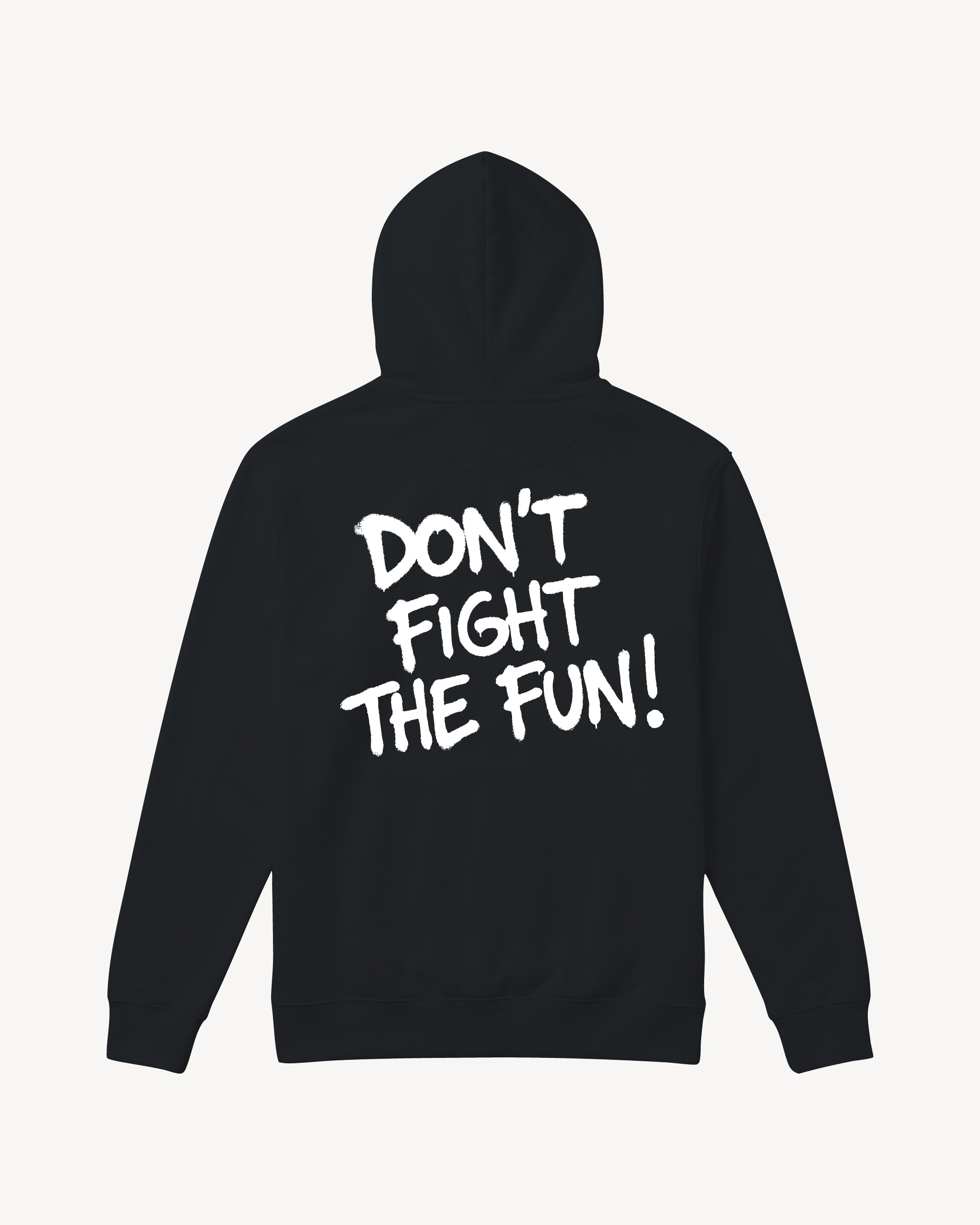 Fun Day Surf DFTF Hoodie in Black, back view