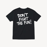 Fun Day Surf DFTF Youth Tee in Black, back view