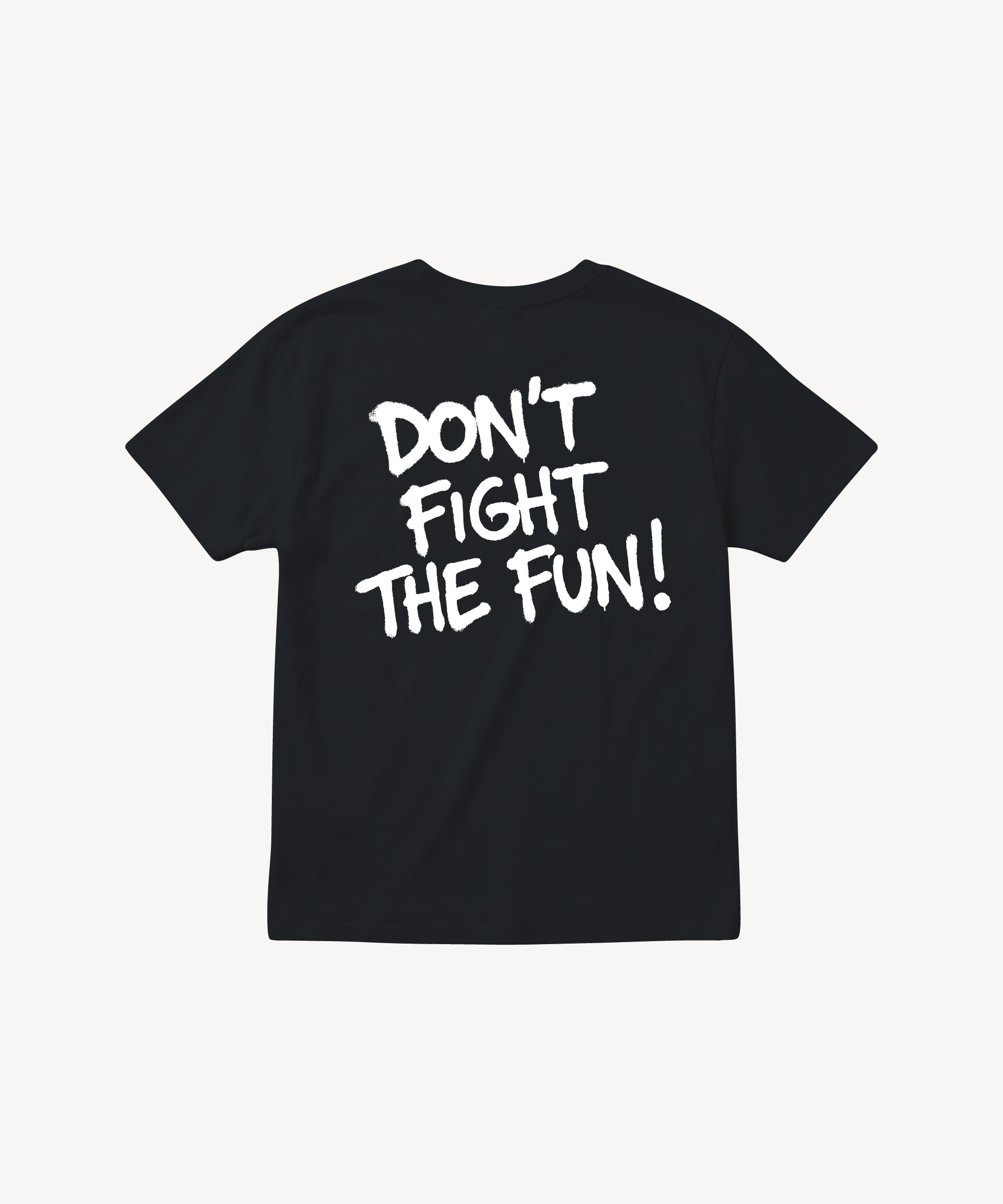Fun Day Surf DFTF Youth Tee in Black, back view