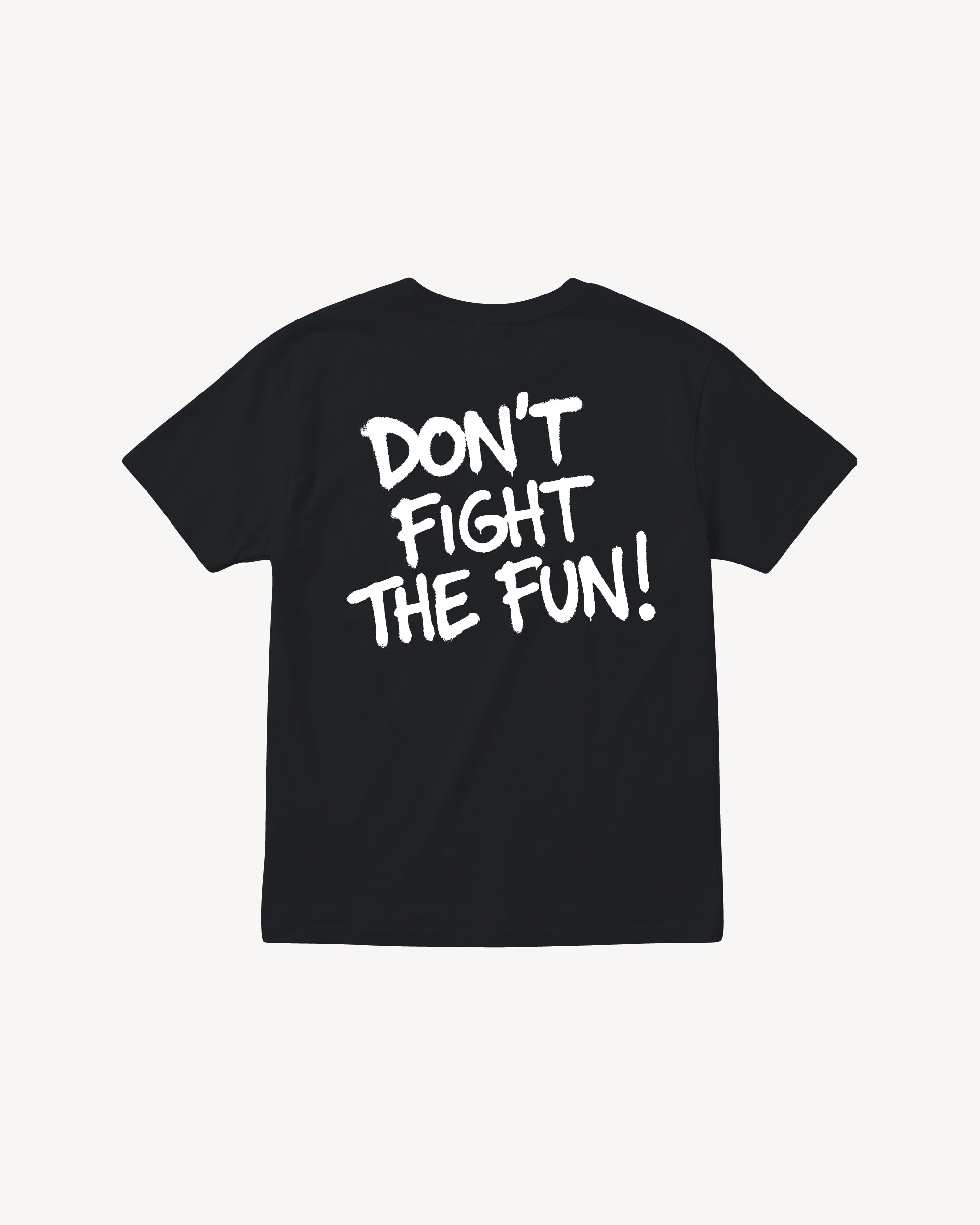 Fun Day Surf DFTF Youth Tee in Black, back view