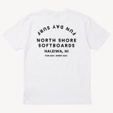 North Shore Boxy Tee in White