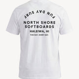 North Shore Boxy Tee in White