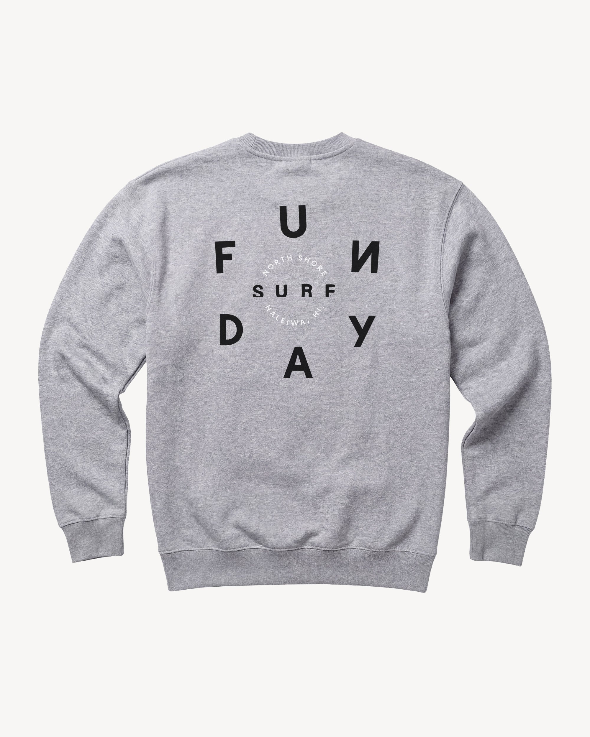 Time Crew Sweatshirt ‒ Heather Gray | Fun Day – Fun Day Surf