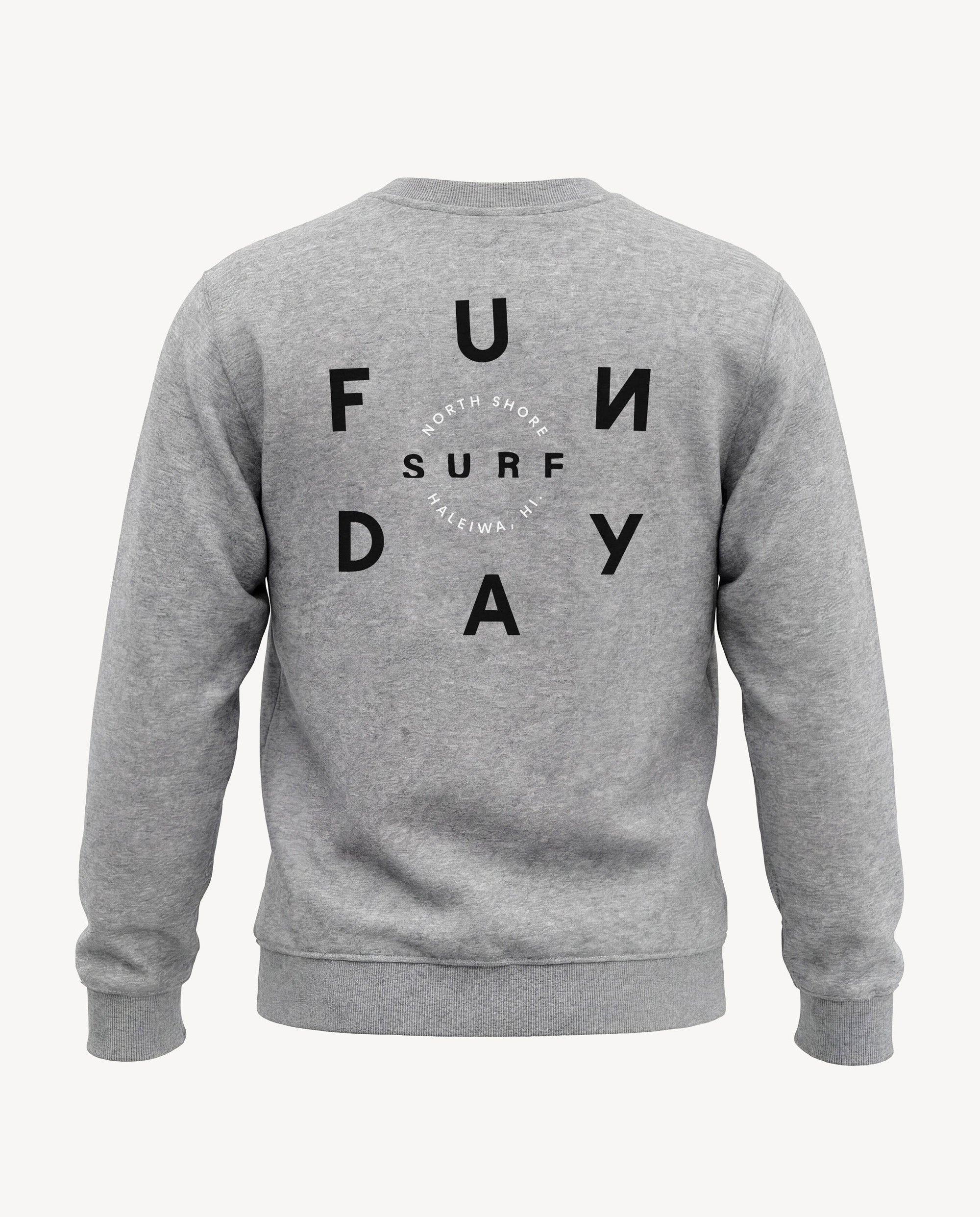 Time Crew Sweatshirt ‒ Heather Gray | Fun Day – Fun Day Surf