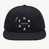 Time 5 Panel Hat in Black