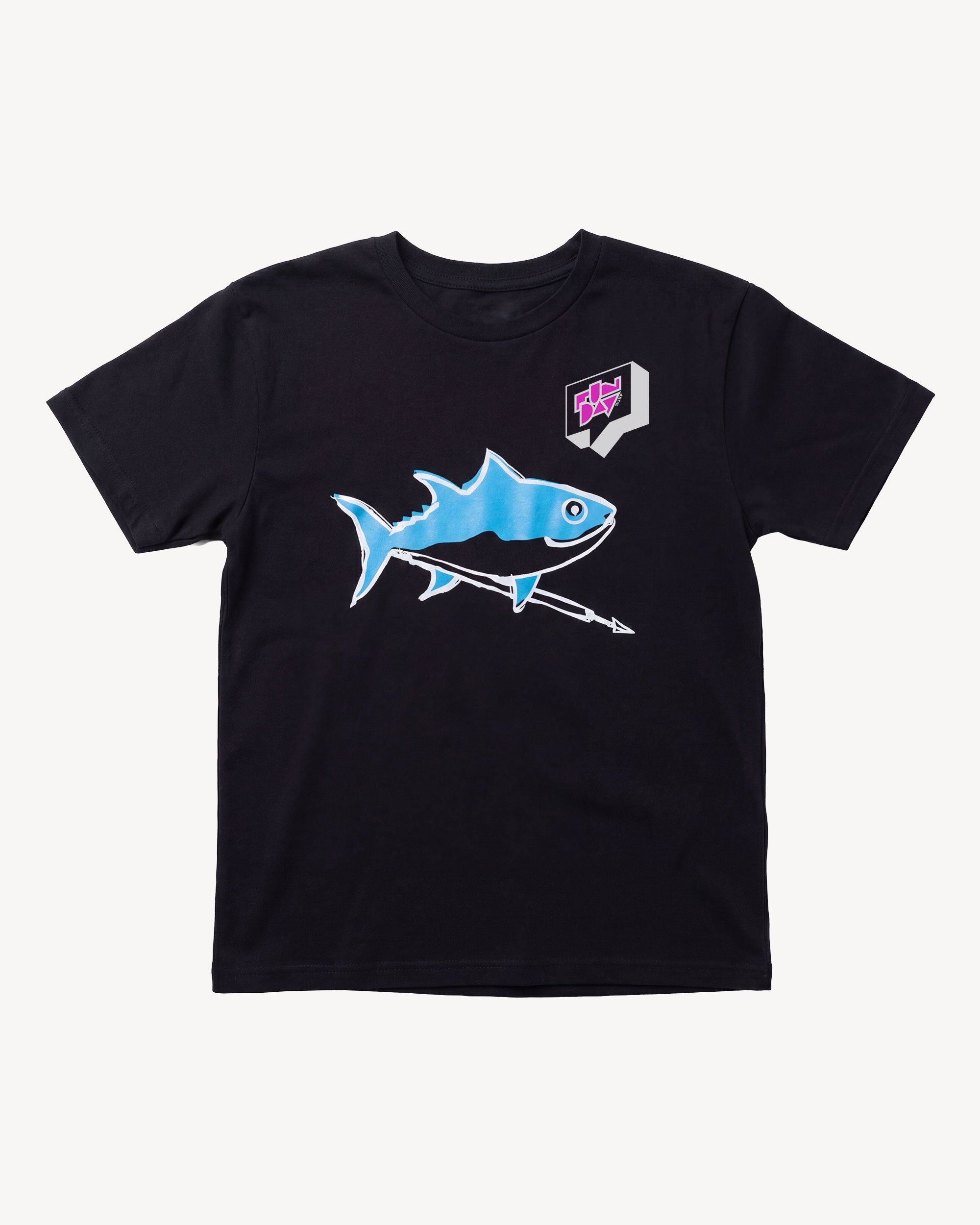 Tuna Youth Tee – Black | Fun Day – Fun Day Surf