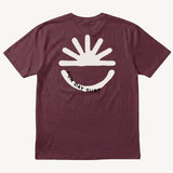 Fun Sun Inked Tee in Maroon