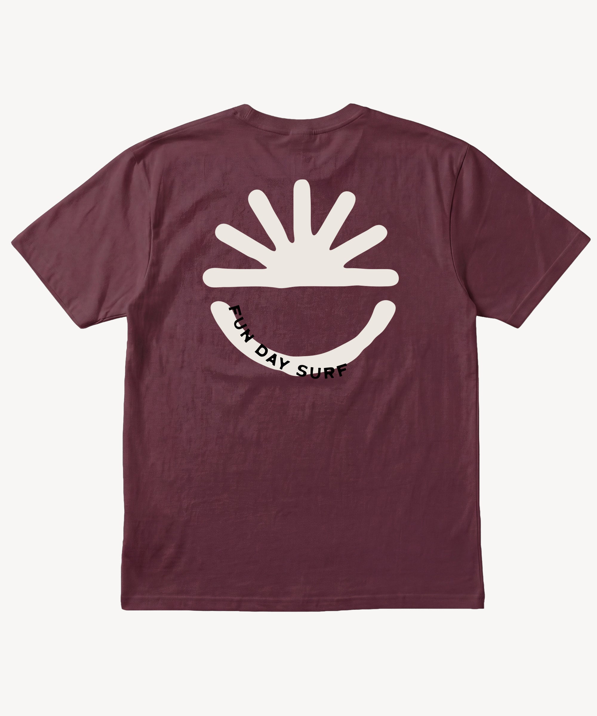 Fun Sun Inked Tee in Maroon