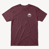 Fun Sun Inked Tee in Maroon