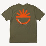 Fun Sun Inked Tee in Military Green
