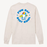 Stay Cool Long Sleeve Tee in White