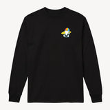Fun Day Stay Cool Long Sleeve Tee in Black, front view