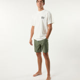 North Shore Boxy Tee in White
