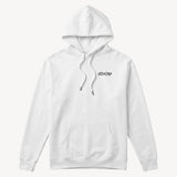 Fun Day Surf Framework Fill Hoodie in White, front view
