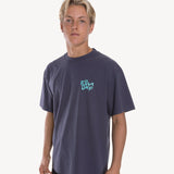 North Shore Boxy Tee in Navy