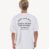 North Shore Boxy Tee in White