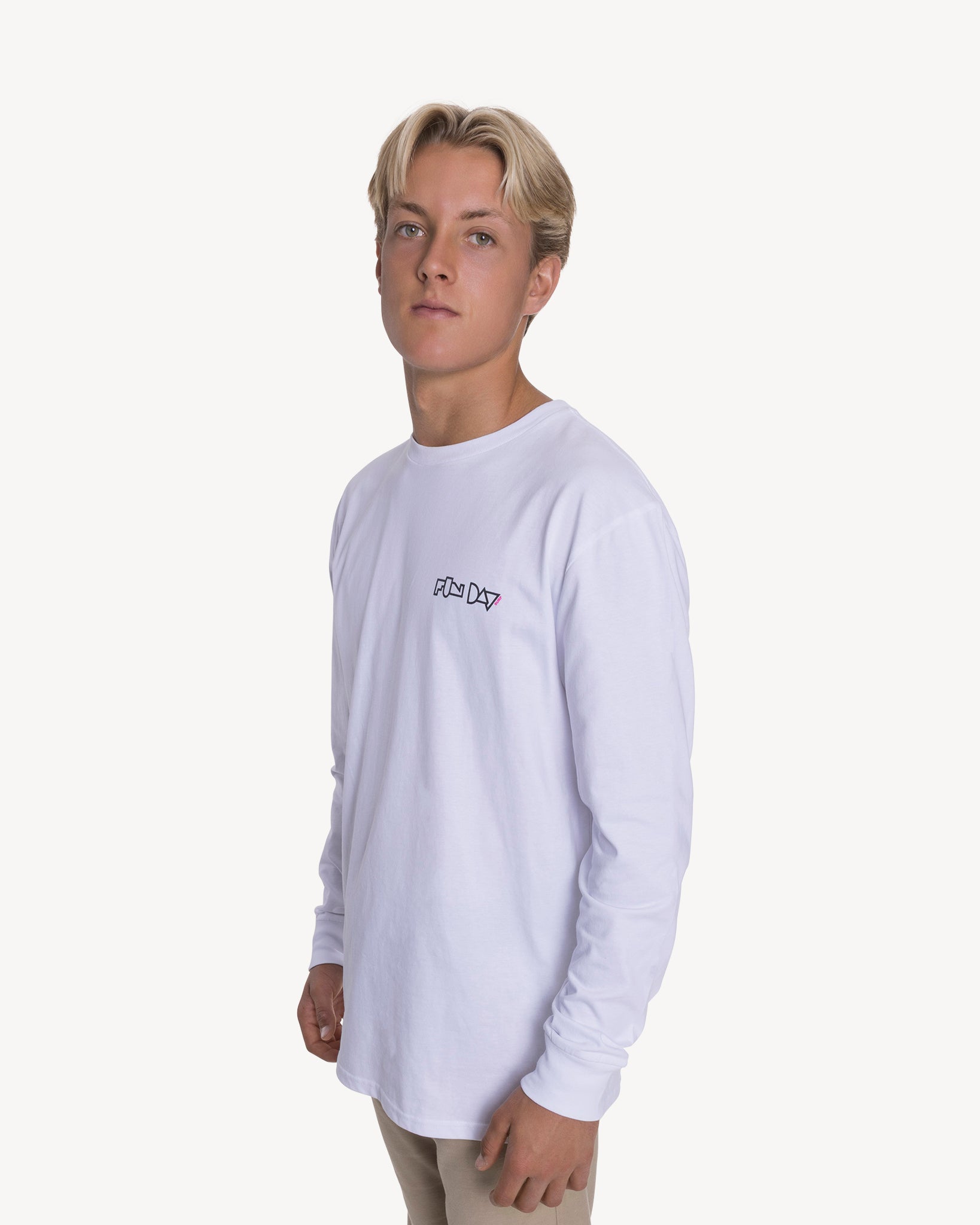 Framework Long Sleeve Tee – White | Fun Day – Fun Day Surf