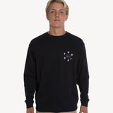 Time Crew Sweatshirt in Black