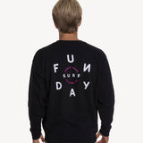 Time Crew Sweatshirt in Black