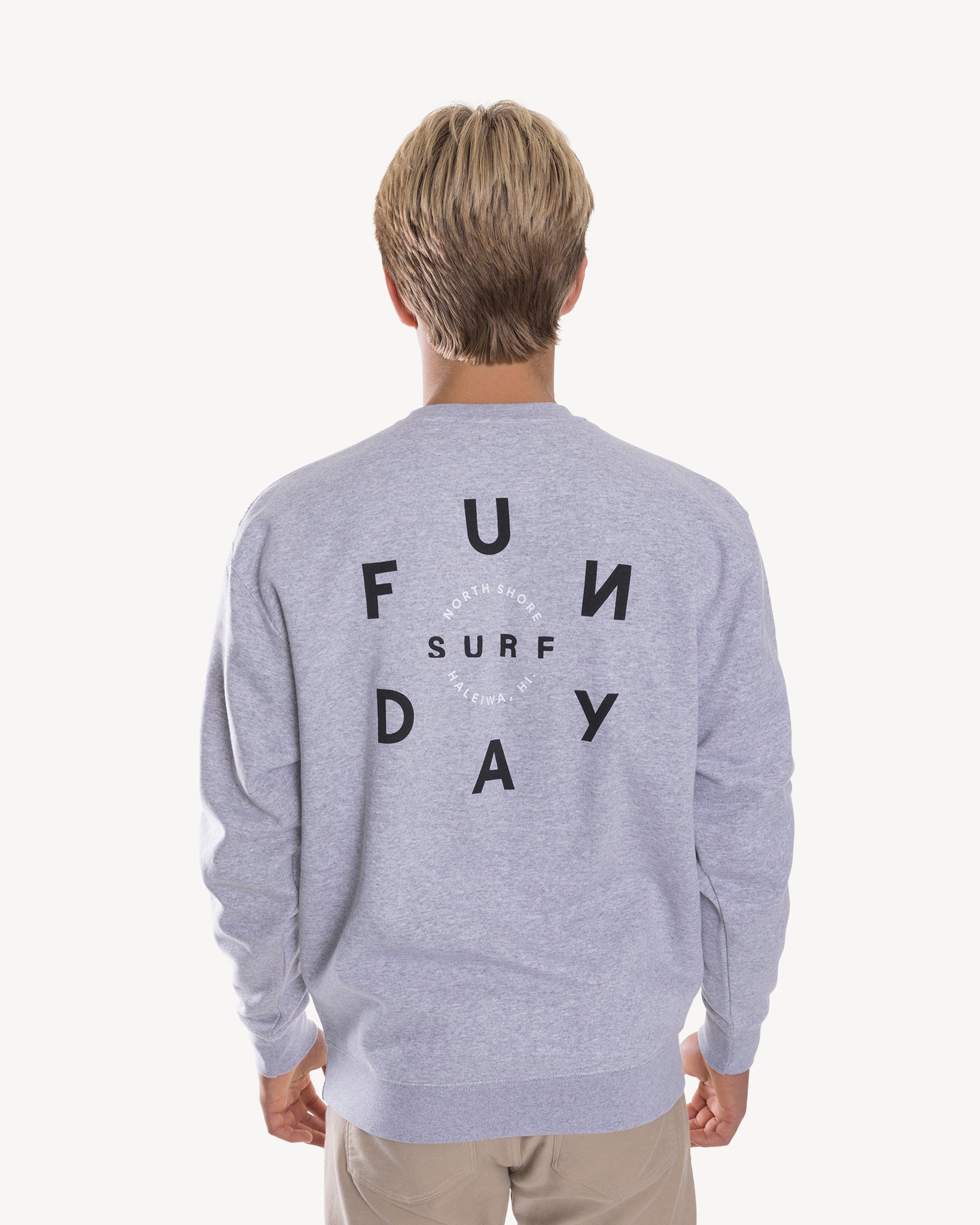 Time Crew Sweatshirt ‒ Heather Gray | Fun Day – Fun Day Surf
