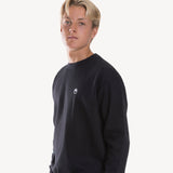 FDS Crew Sweatshirt in Black