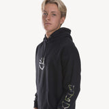 Camo Hoodie in Black