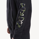 Camo Hoodie in Black