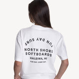 North Shore Boxy Tee in White