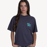 North Shore Boxy Tee in Navy