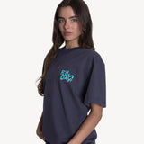 North Shore Boxy Tee in Navy